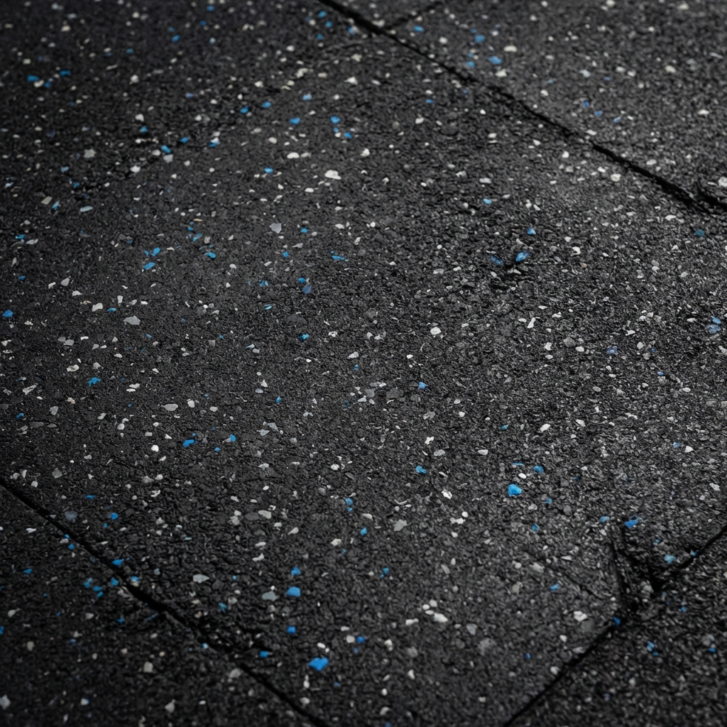 Recycled rubber gym flooring texture